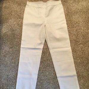 J.Jill White Cotton Stretch Pants